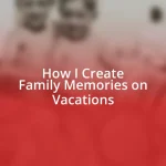 How I Create Family Memories on Vacations