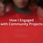 How I Engaged with Community Projects