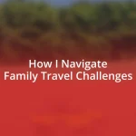 How I Navigate Family Travel Challenges