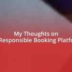 My Thoughts on Eco-Responsible Booking Platforms